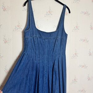 Free people corset jean dress